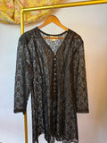 Black Unlined Lace Dress