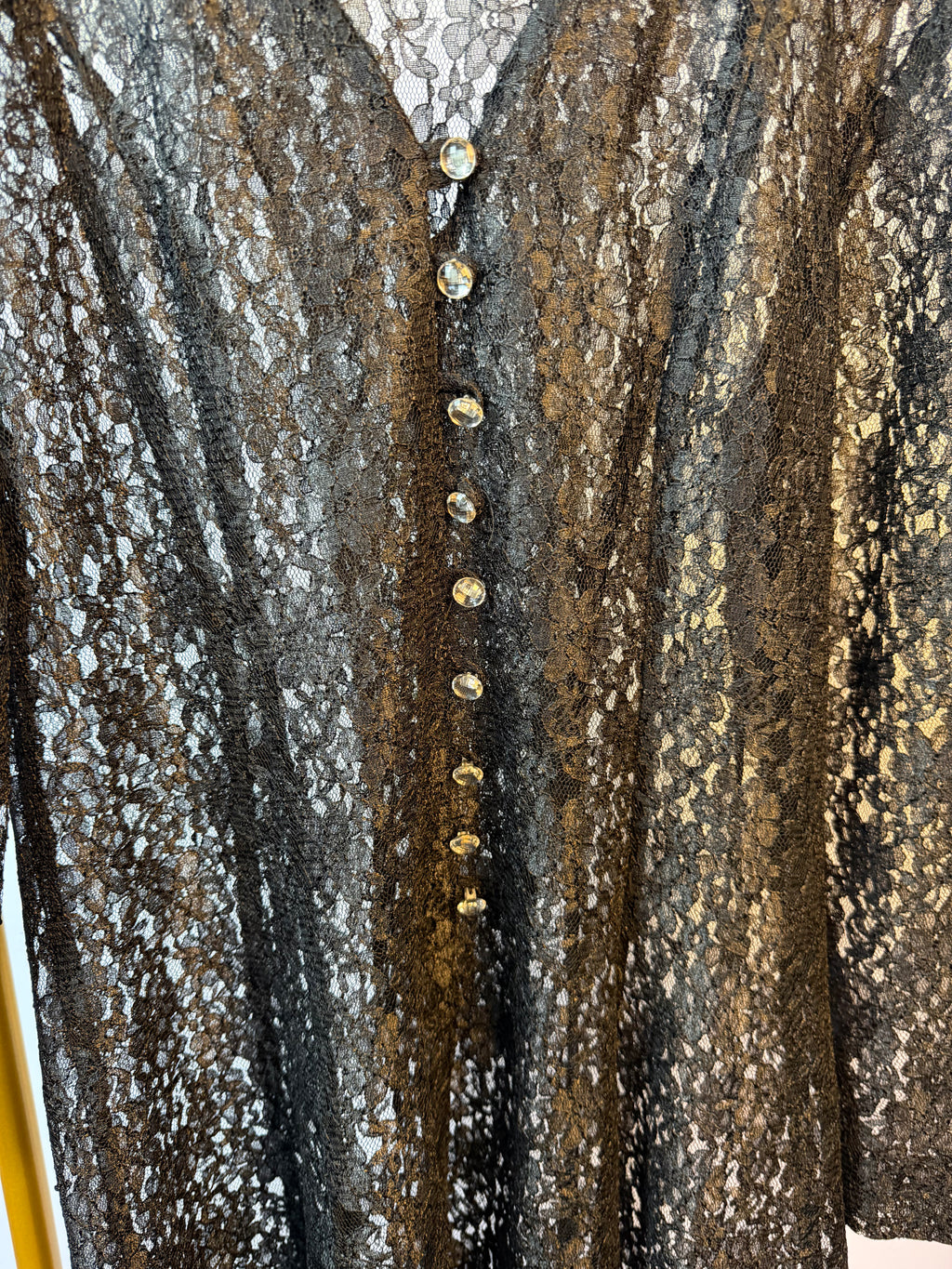 Black Unlined Lace Dress