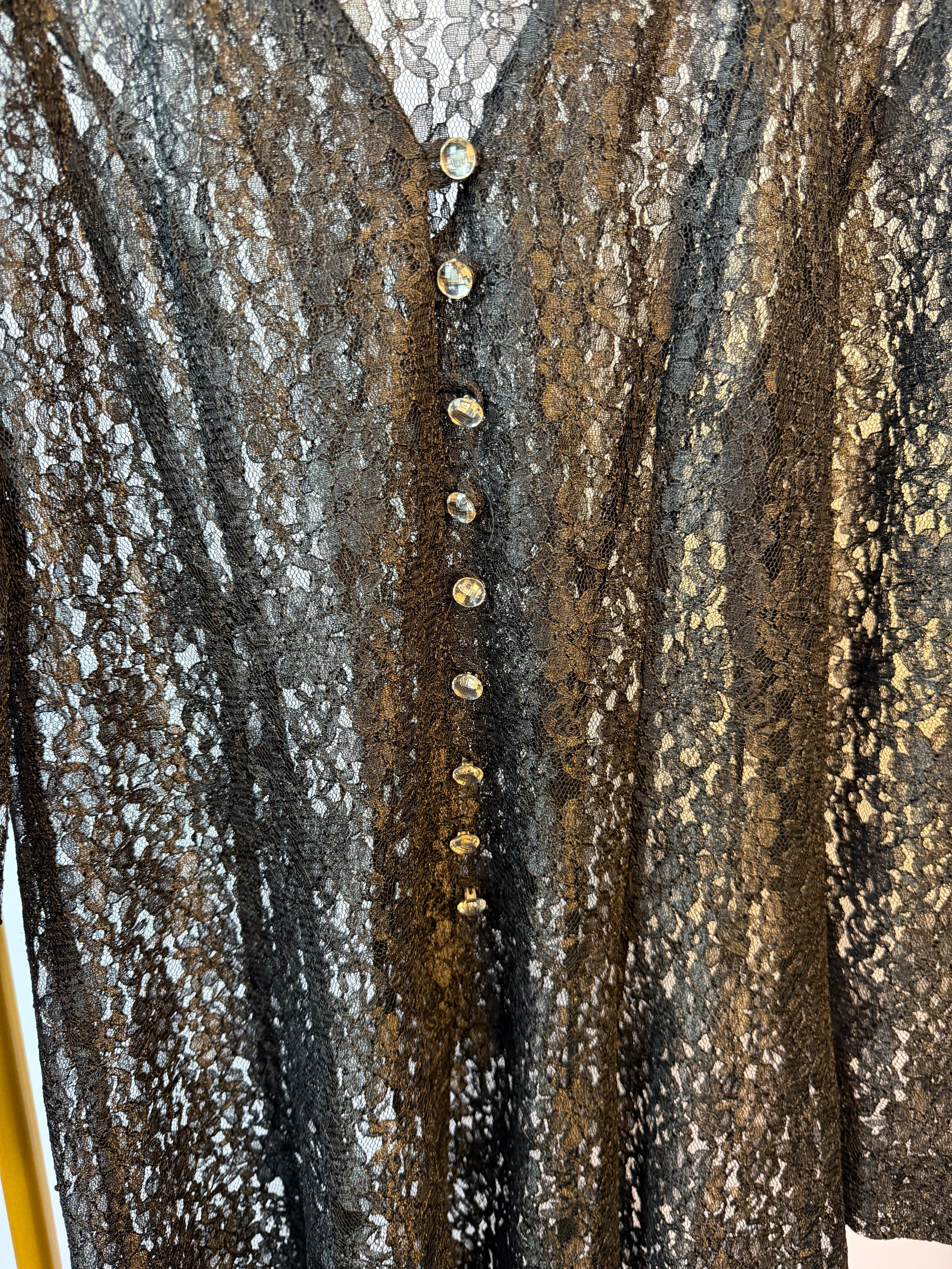 Black Unlined Lace Dress