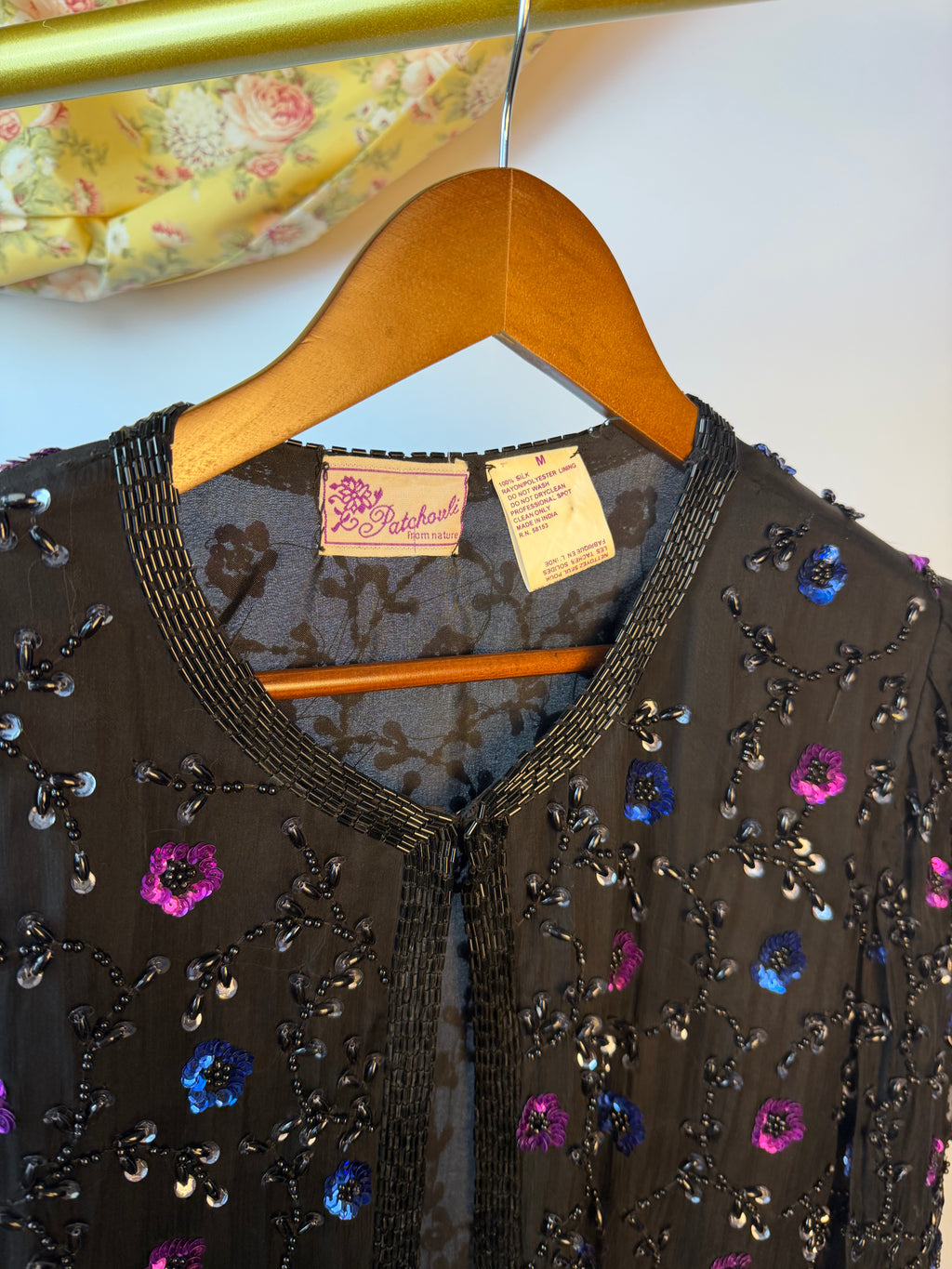 Beaded Open Blazer Top