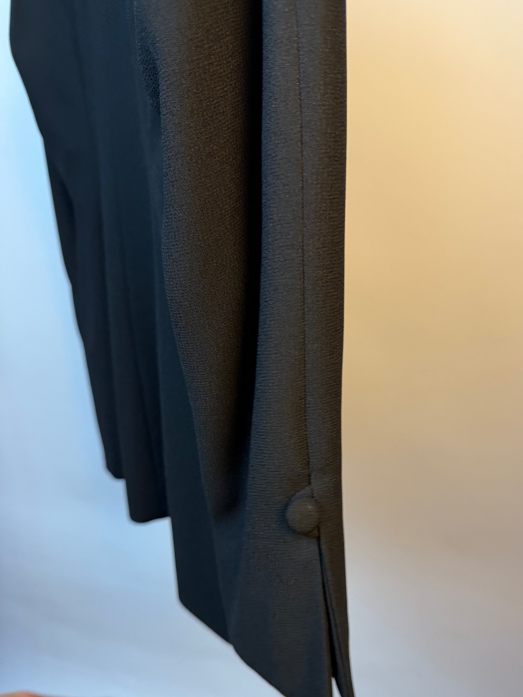 Black Frog Closure Blazer Top