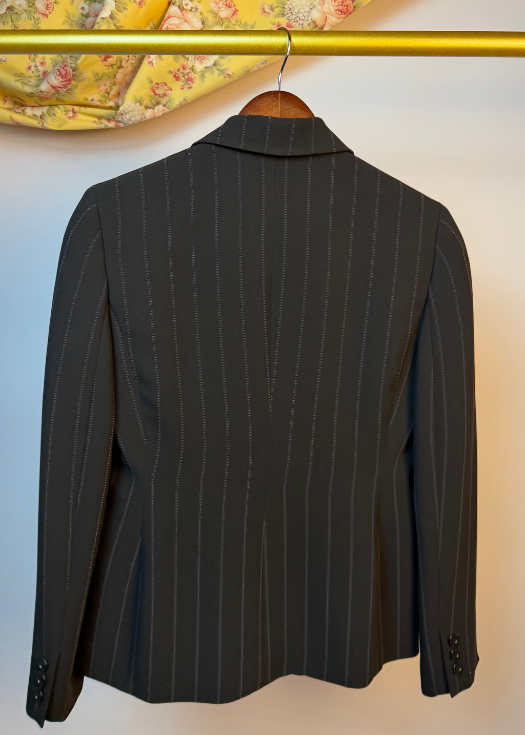 Black Pin Striped Two-Piece Suit