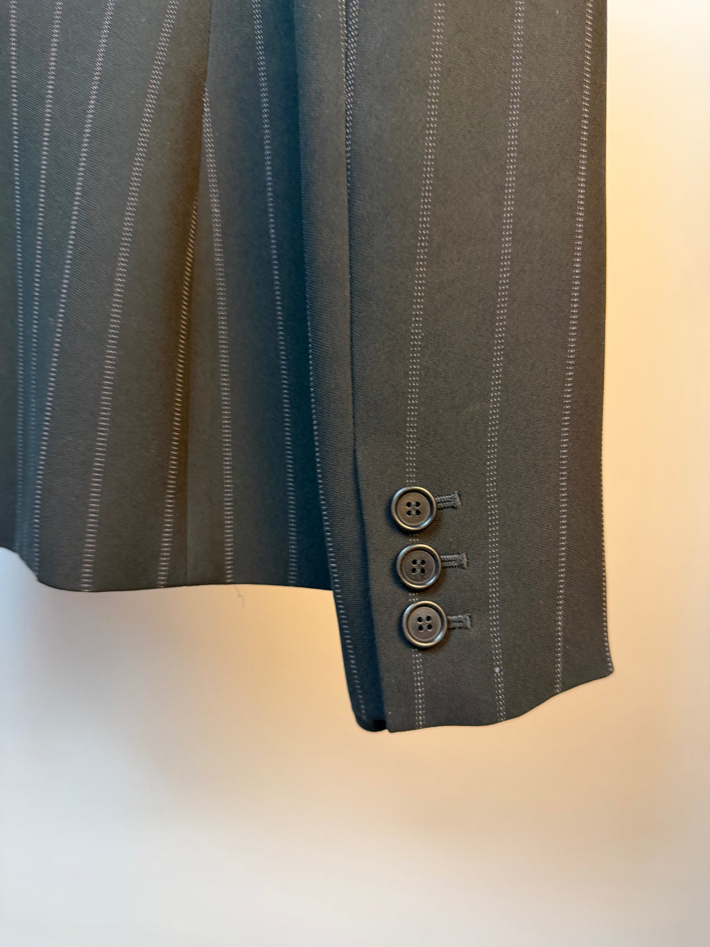 Black Pin Striped Two-Piece Suit