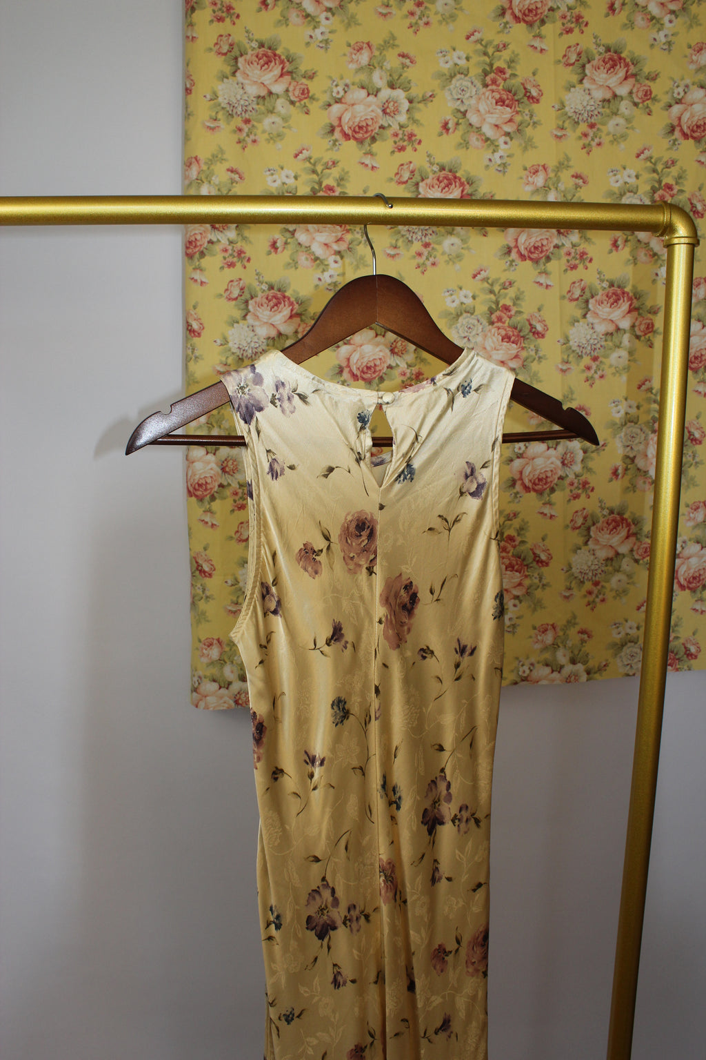 Yellow Floral Maxi Dress