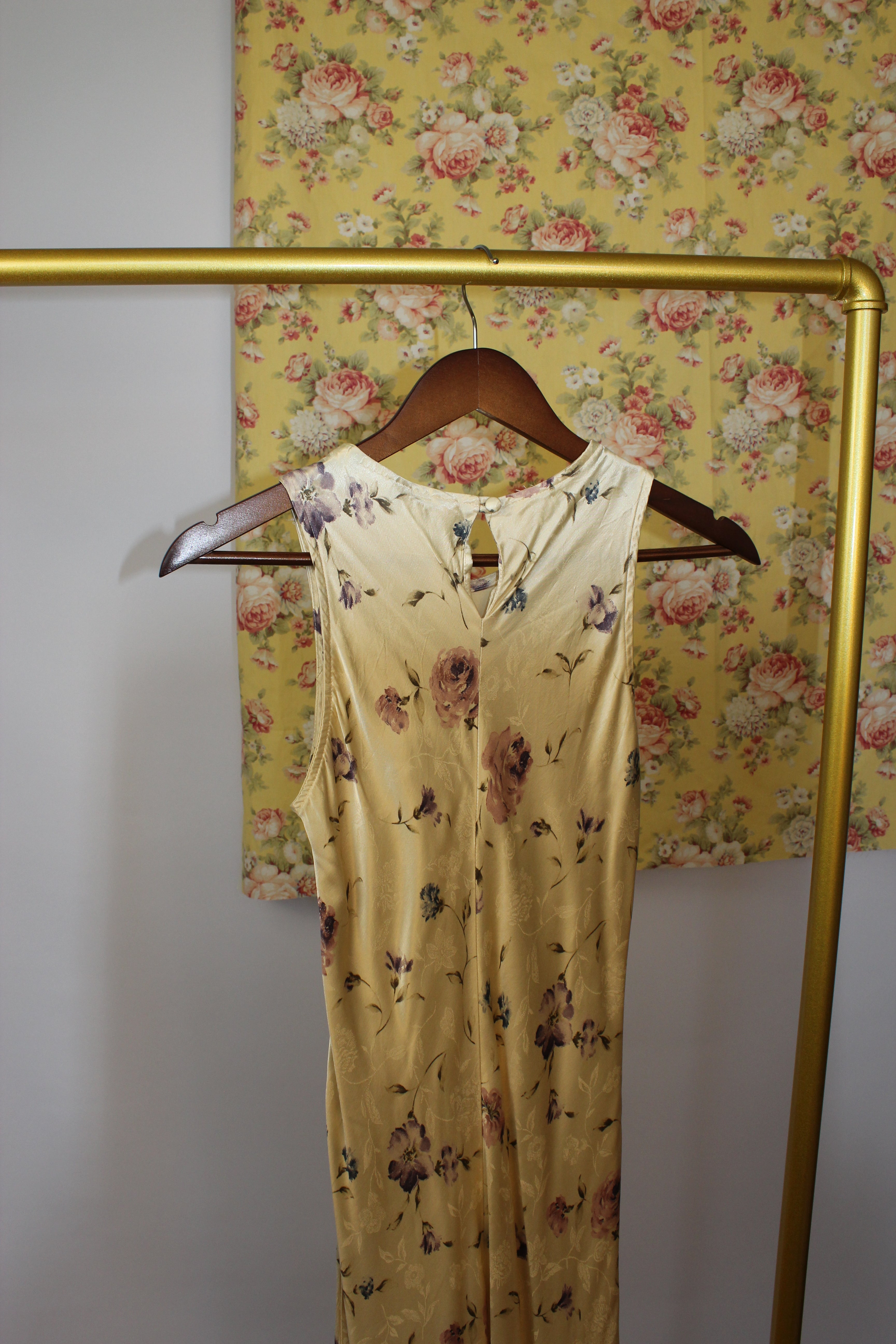 Yellow Floral Maxi Dress