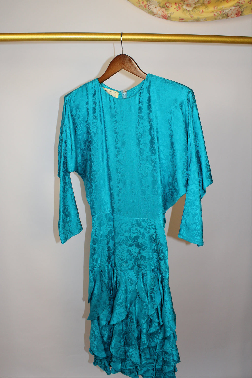 Turquoise 100% Silk Dress