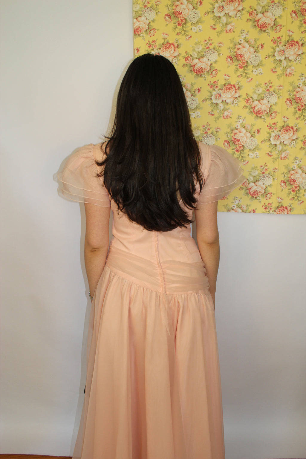 Soft Pink Dress with Drapping