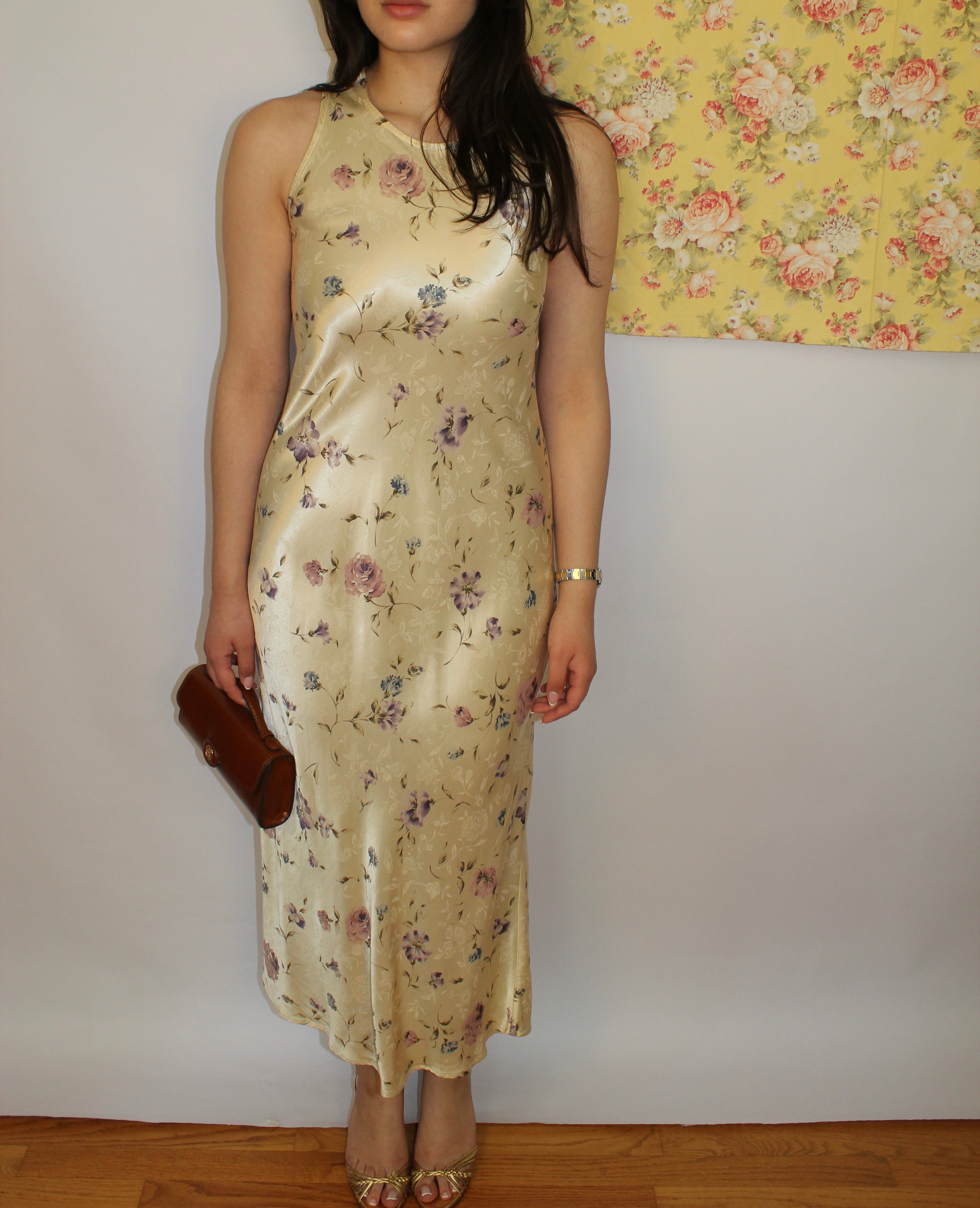 Yellow Floral Maxi Dress