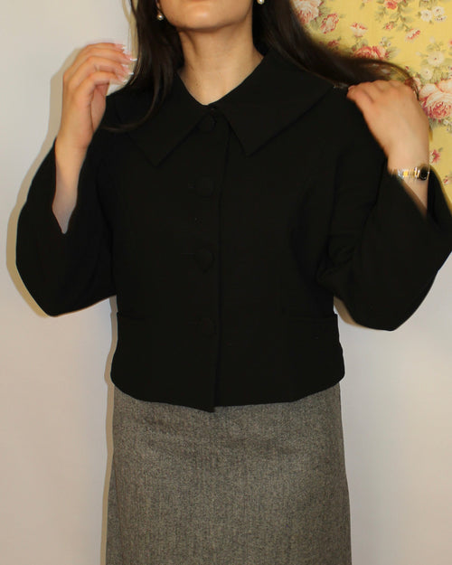 Black Cropped Blazer