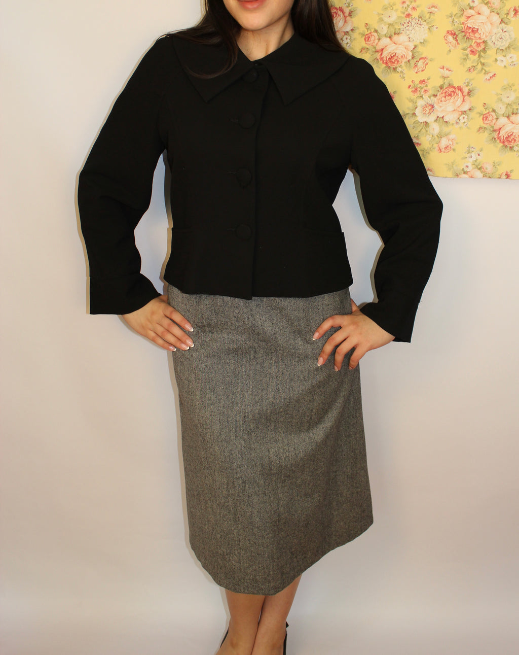 Black Cropped Blazer