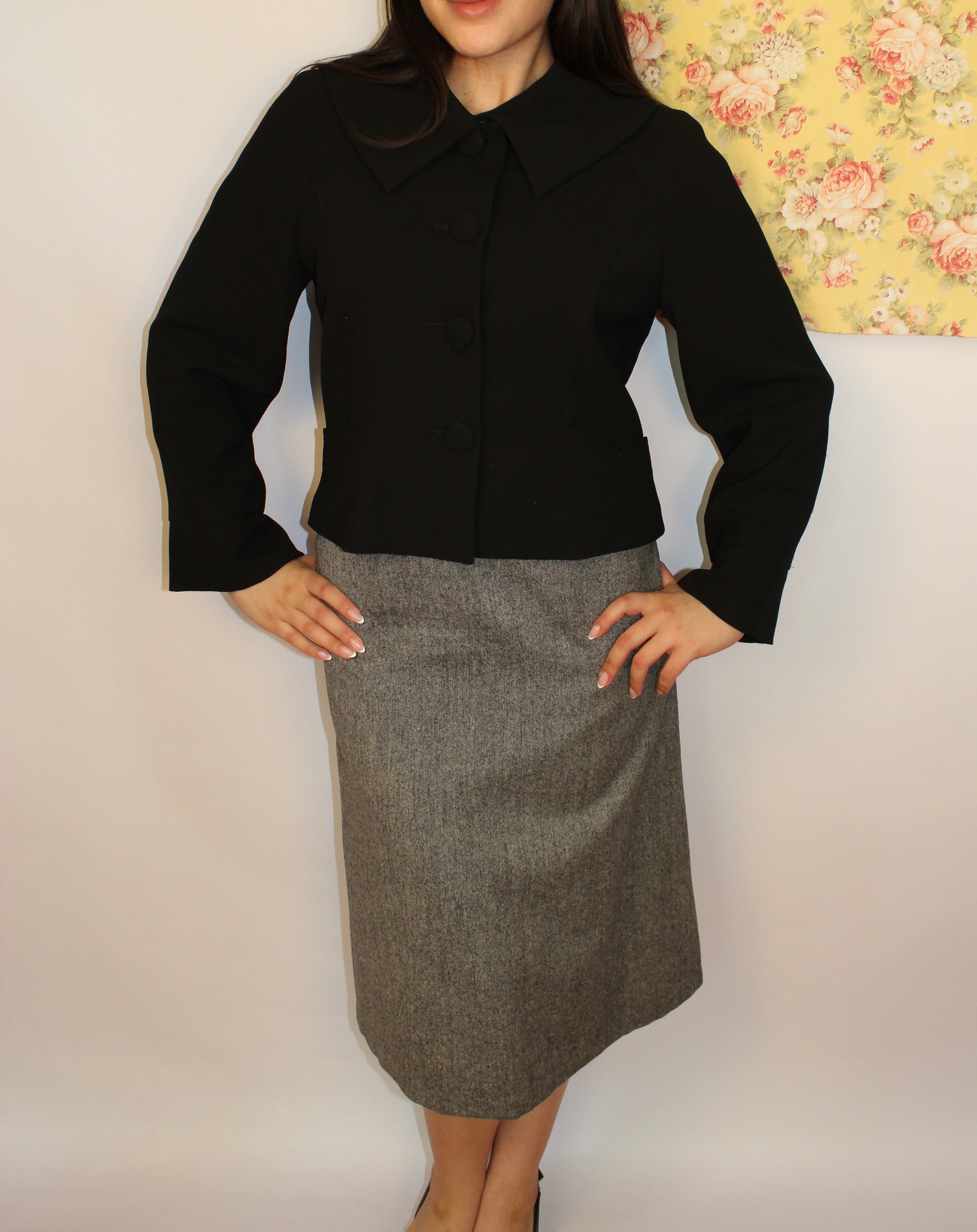 Black Cropped Blazer