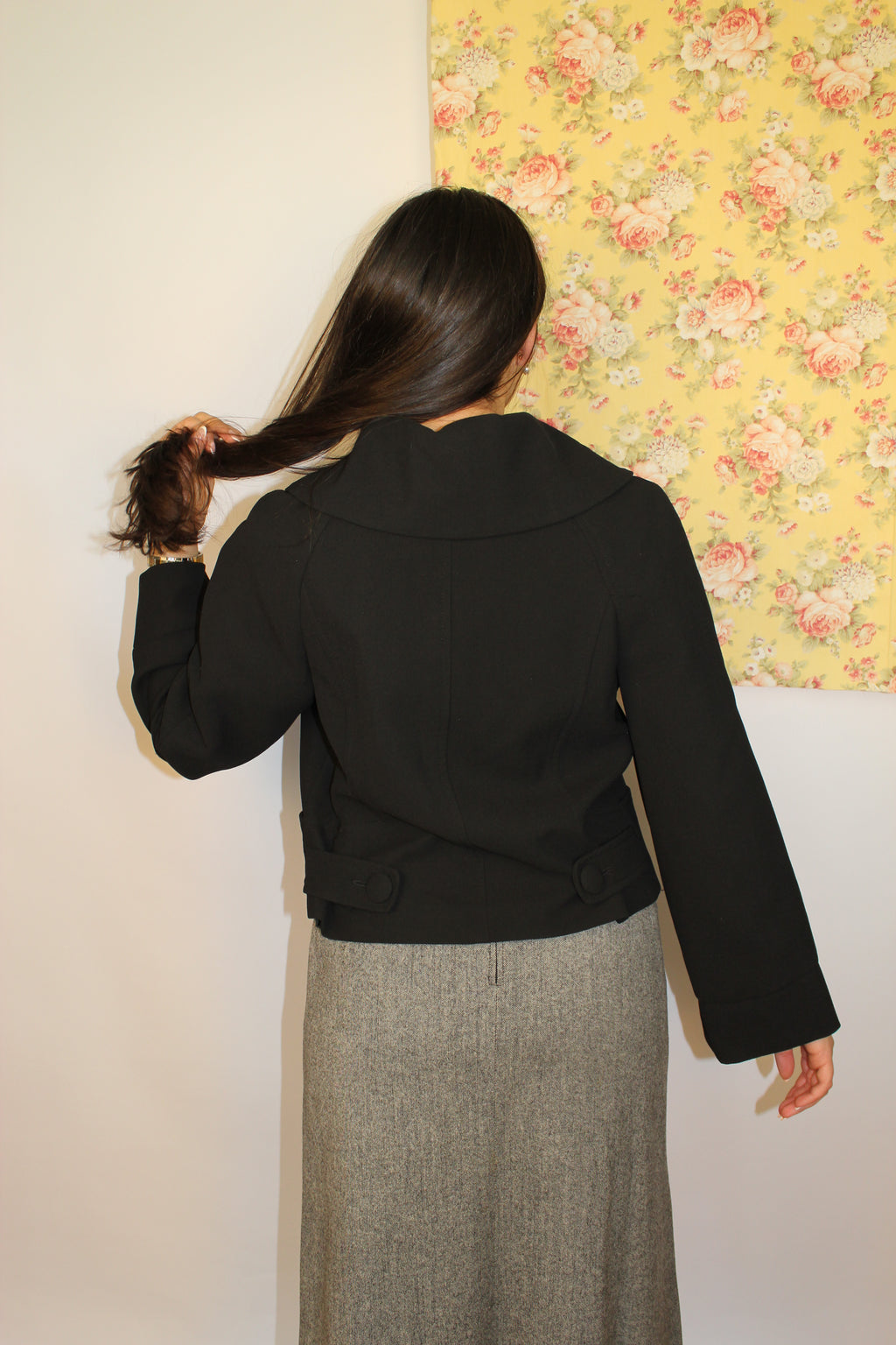 Black Cropped Blazer