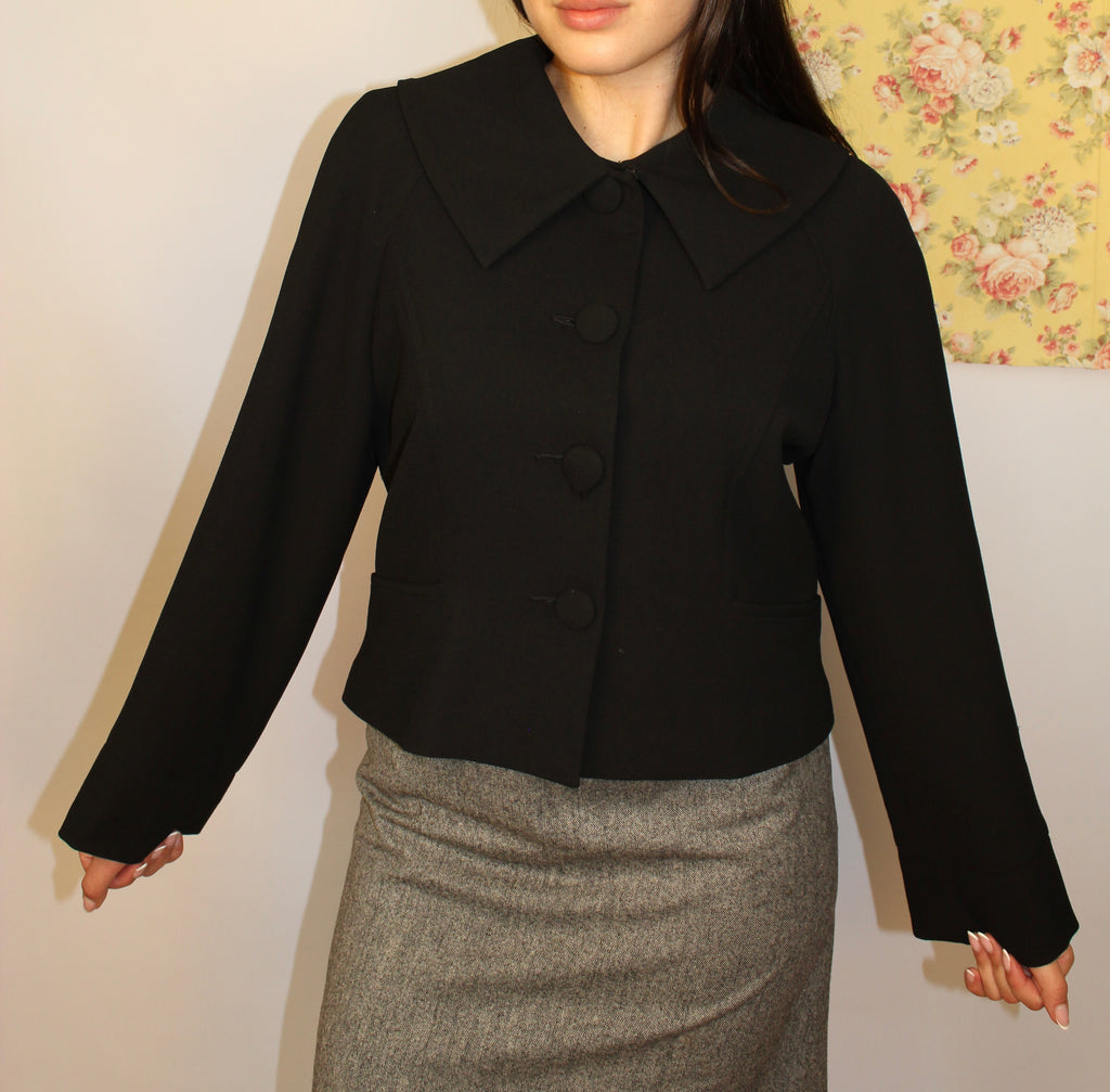 Black Cropped Blazer