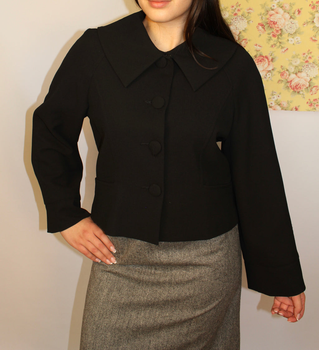 Black Cropped Blazer