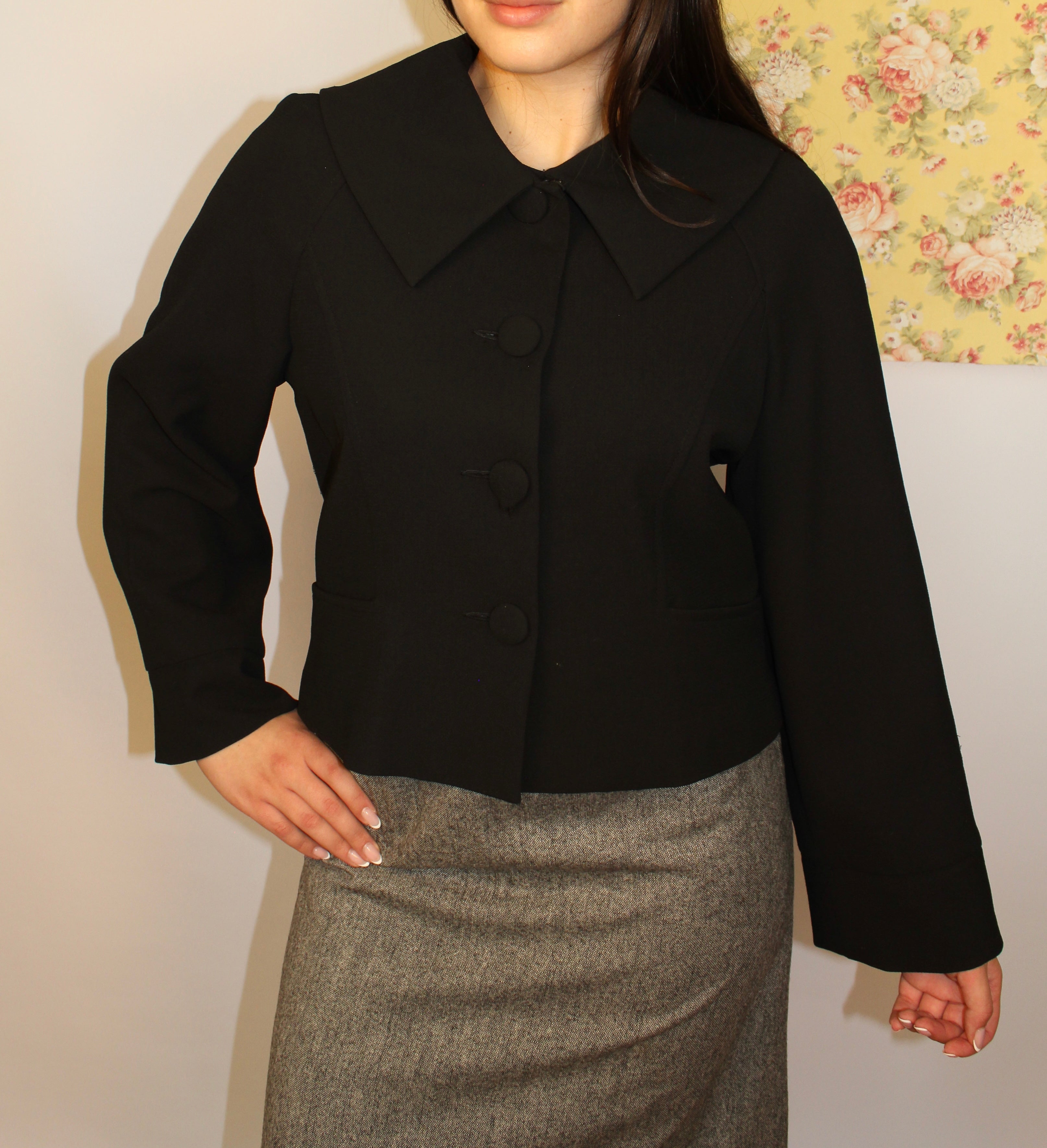 Black Cropped Blazer
