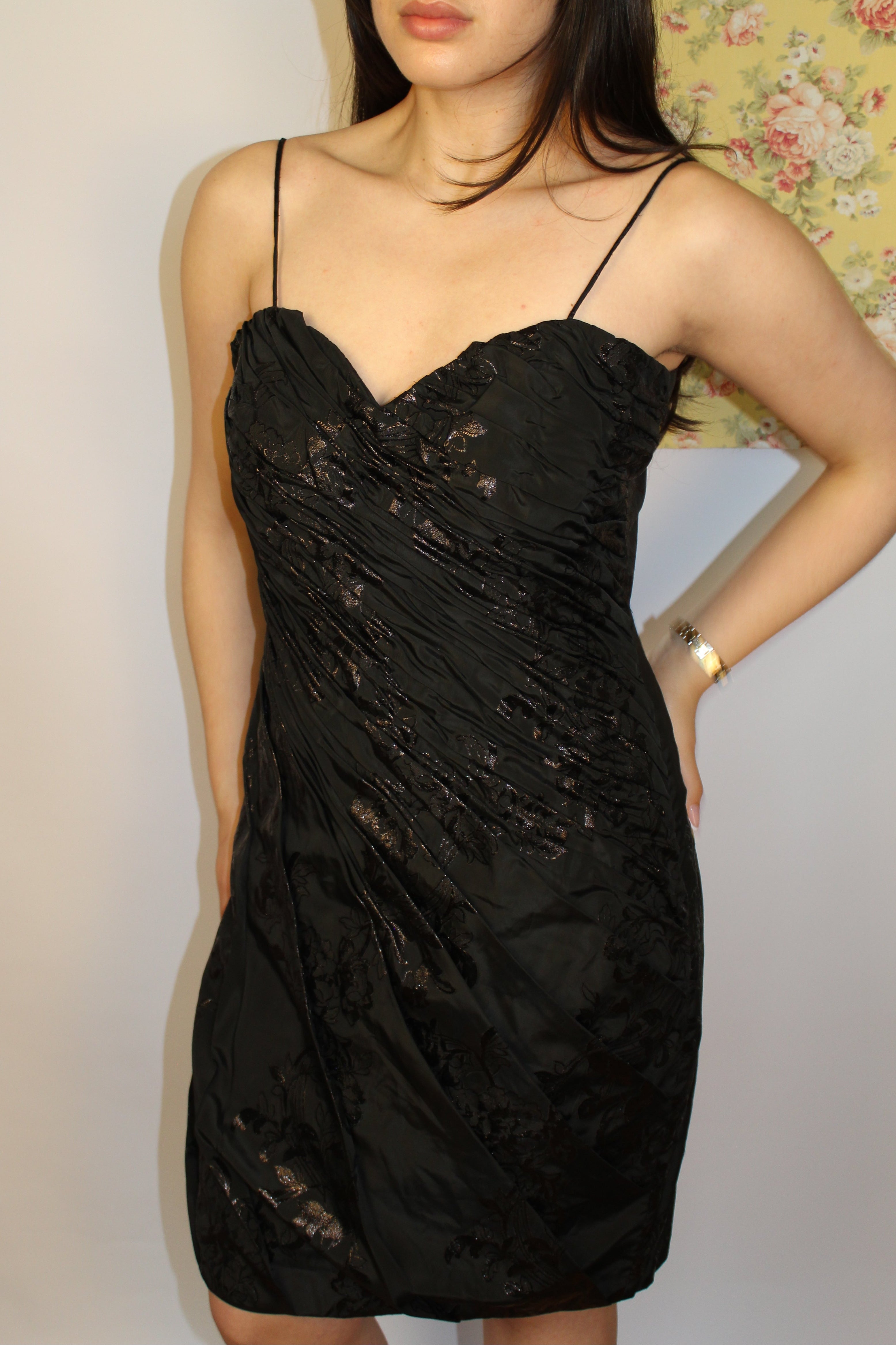 Black Sweetheart Cocktail Dress