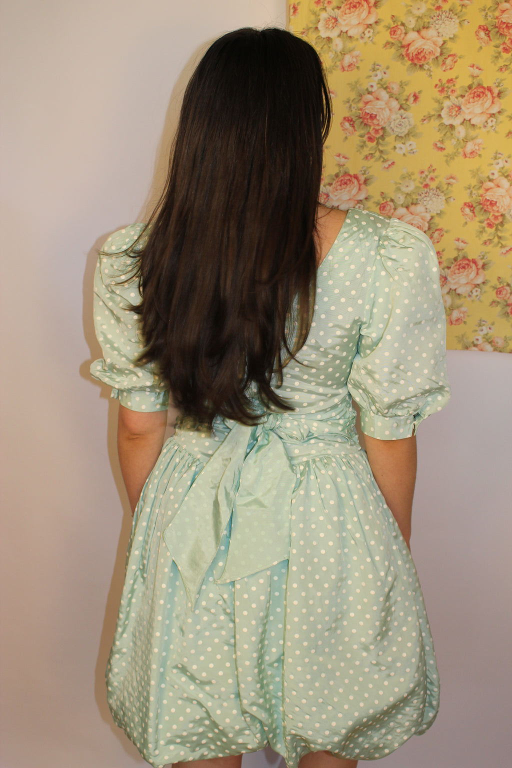 Polka Dot Knee Length Dress