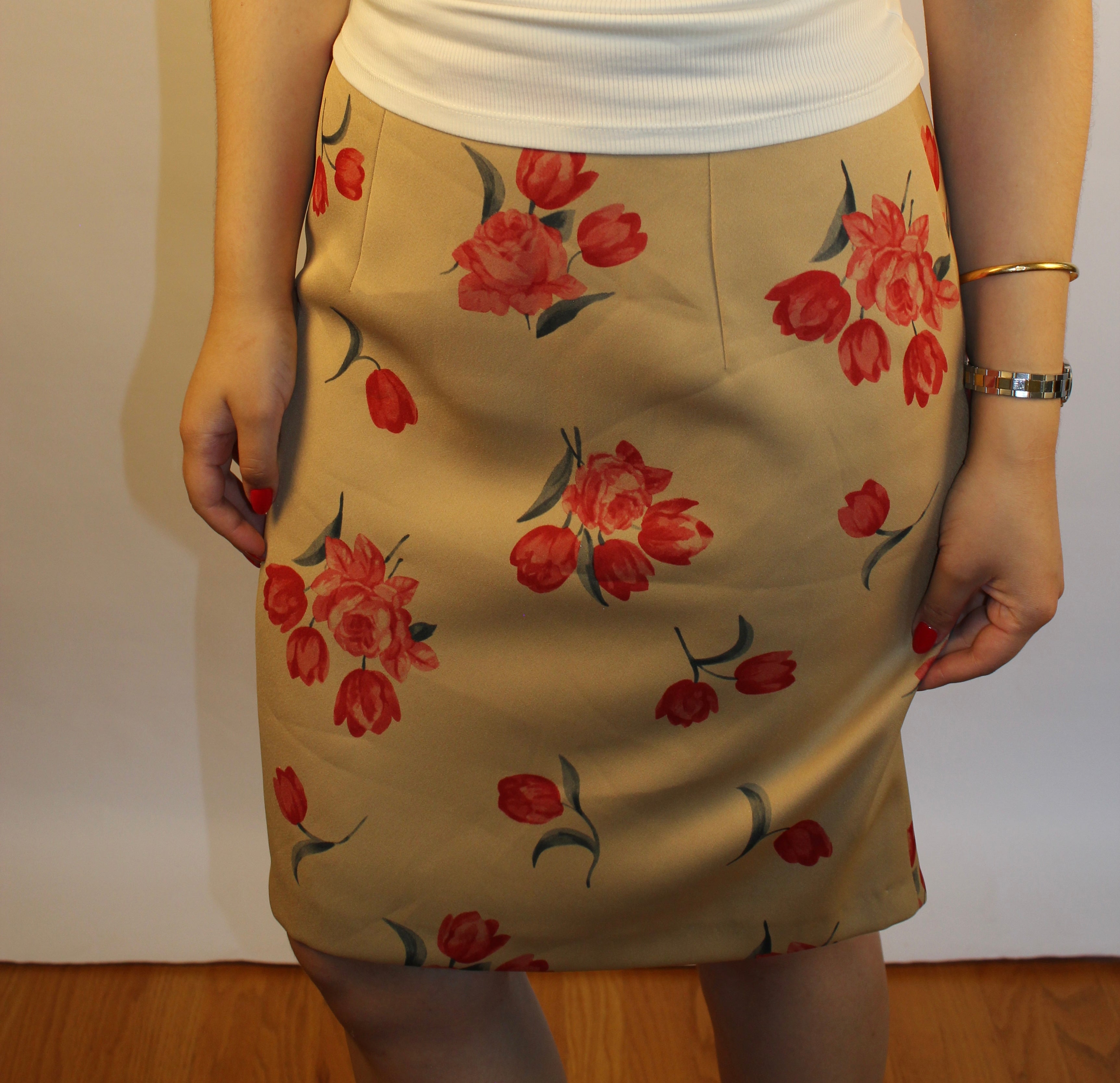 Flower Print Skirt
