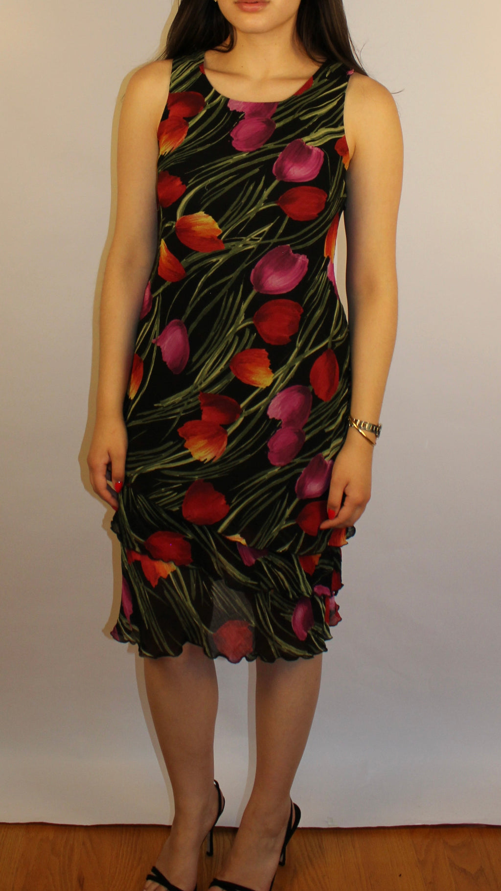 Tulip Floral Midi Dress