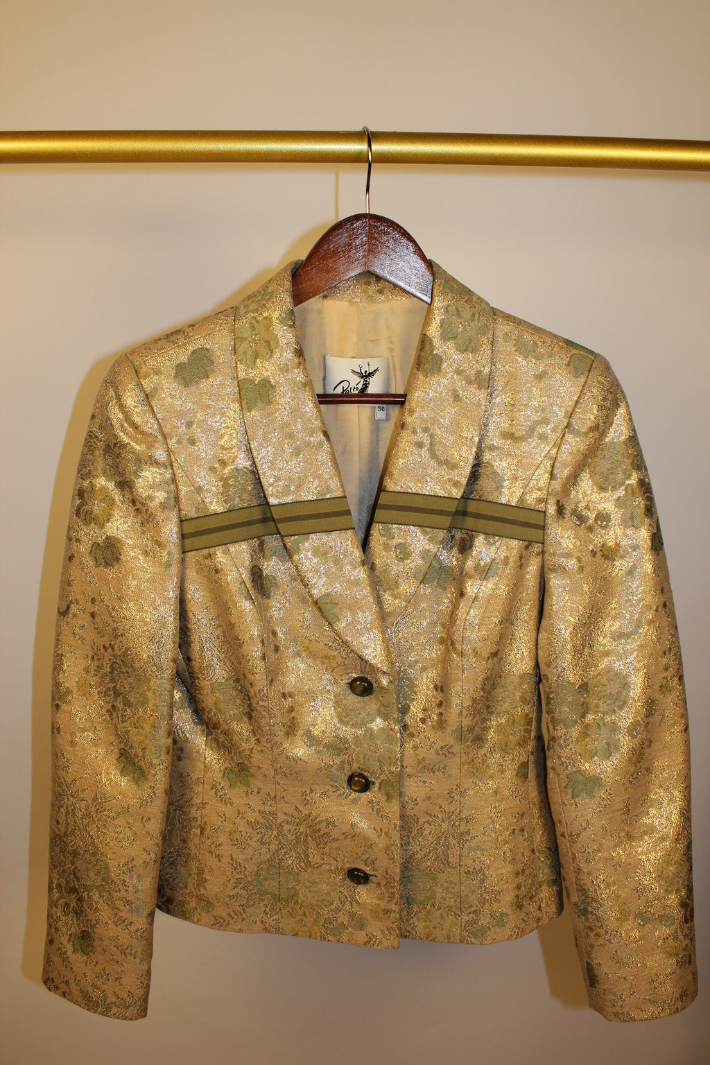 Gold & Olive Green  Blazer