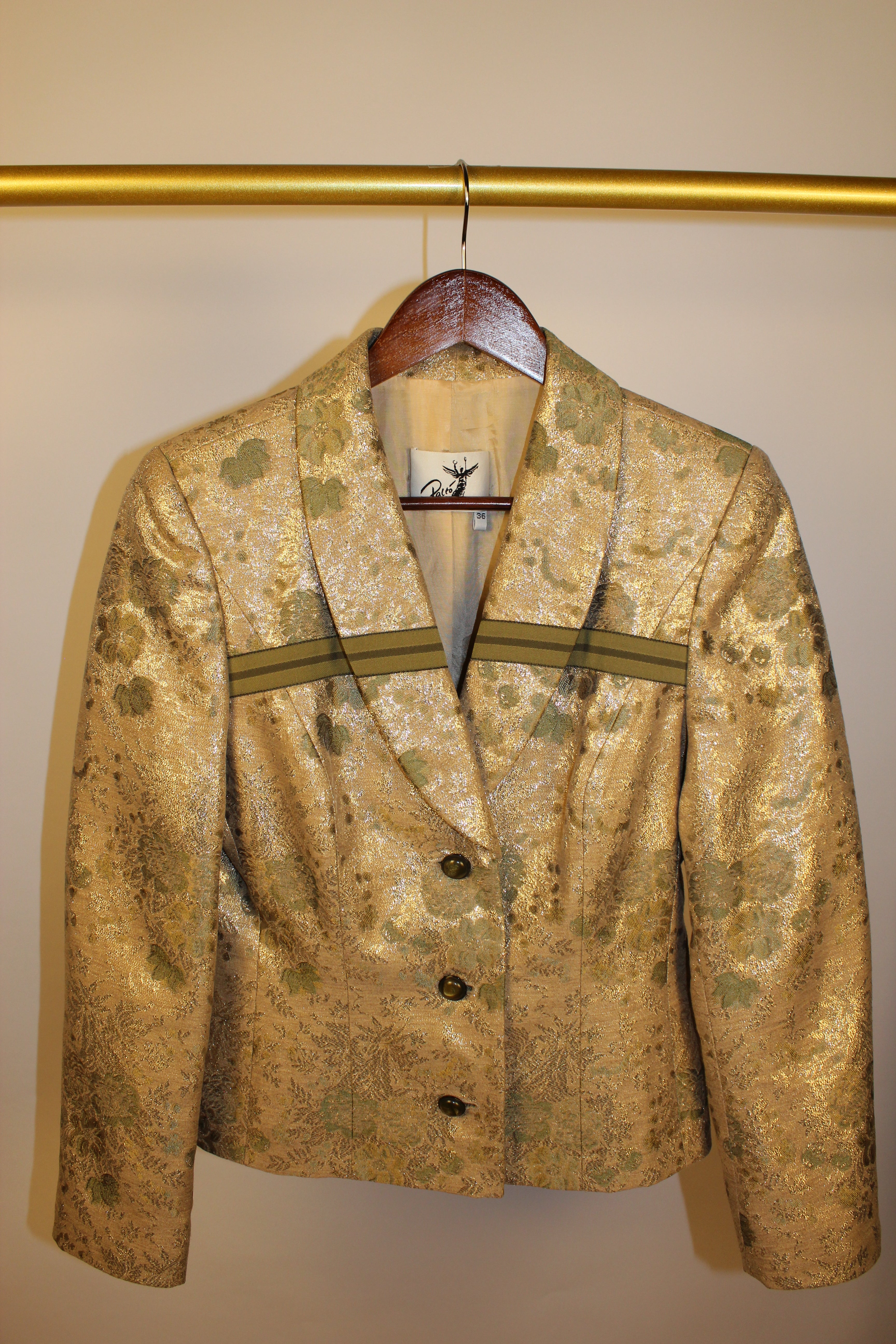 Gold & Olive Green  Blazer