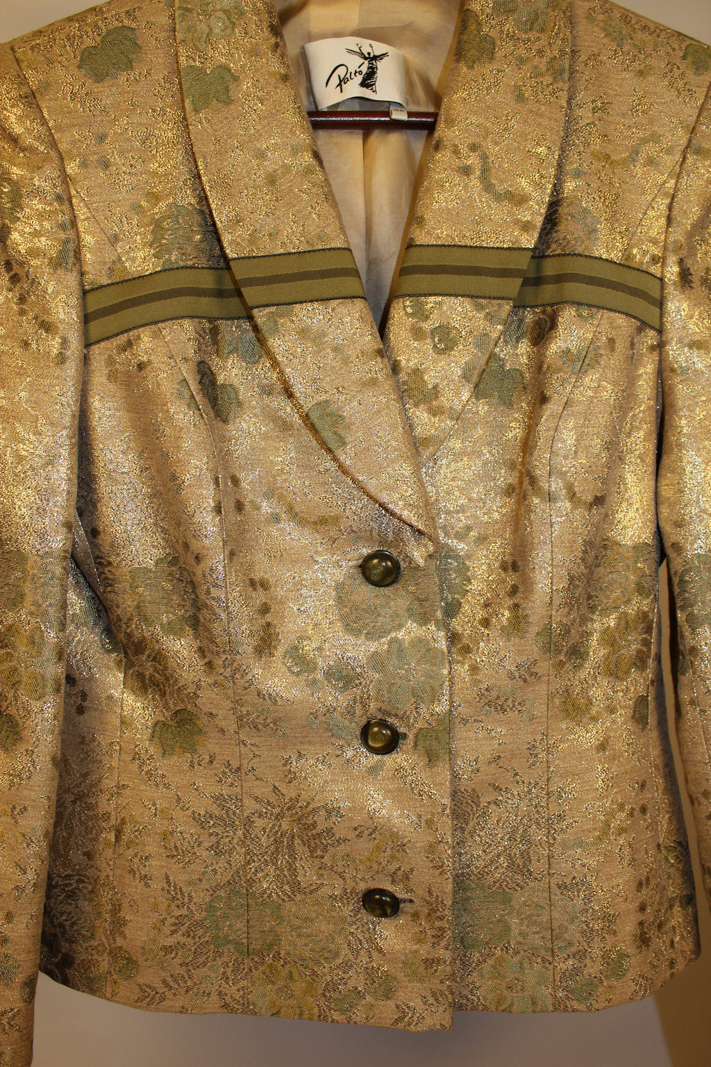 Gold & Olive Green  Blazer