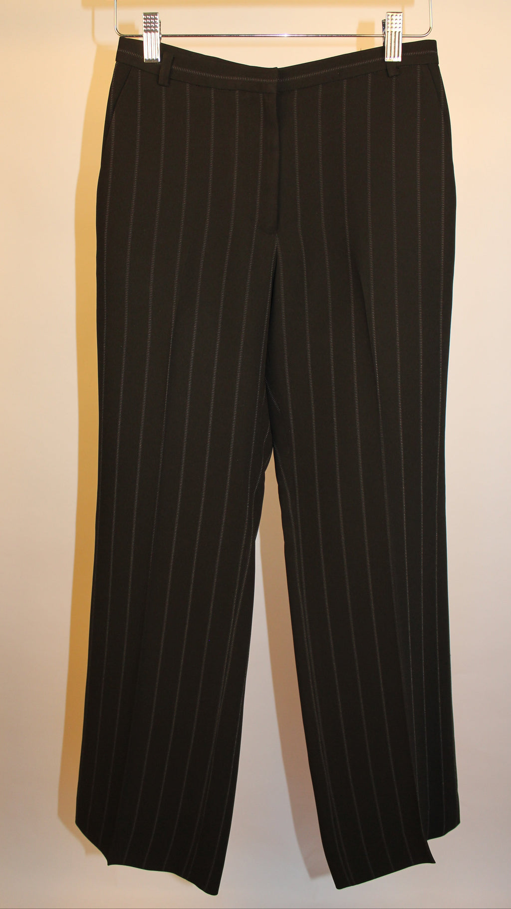 Black Pin Striped Two-Piece Suit