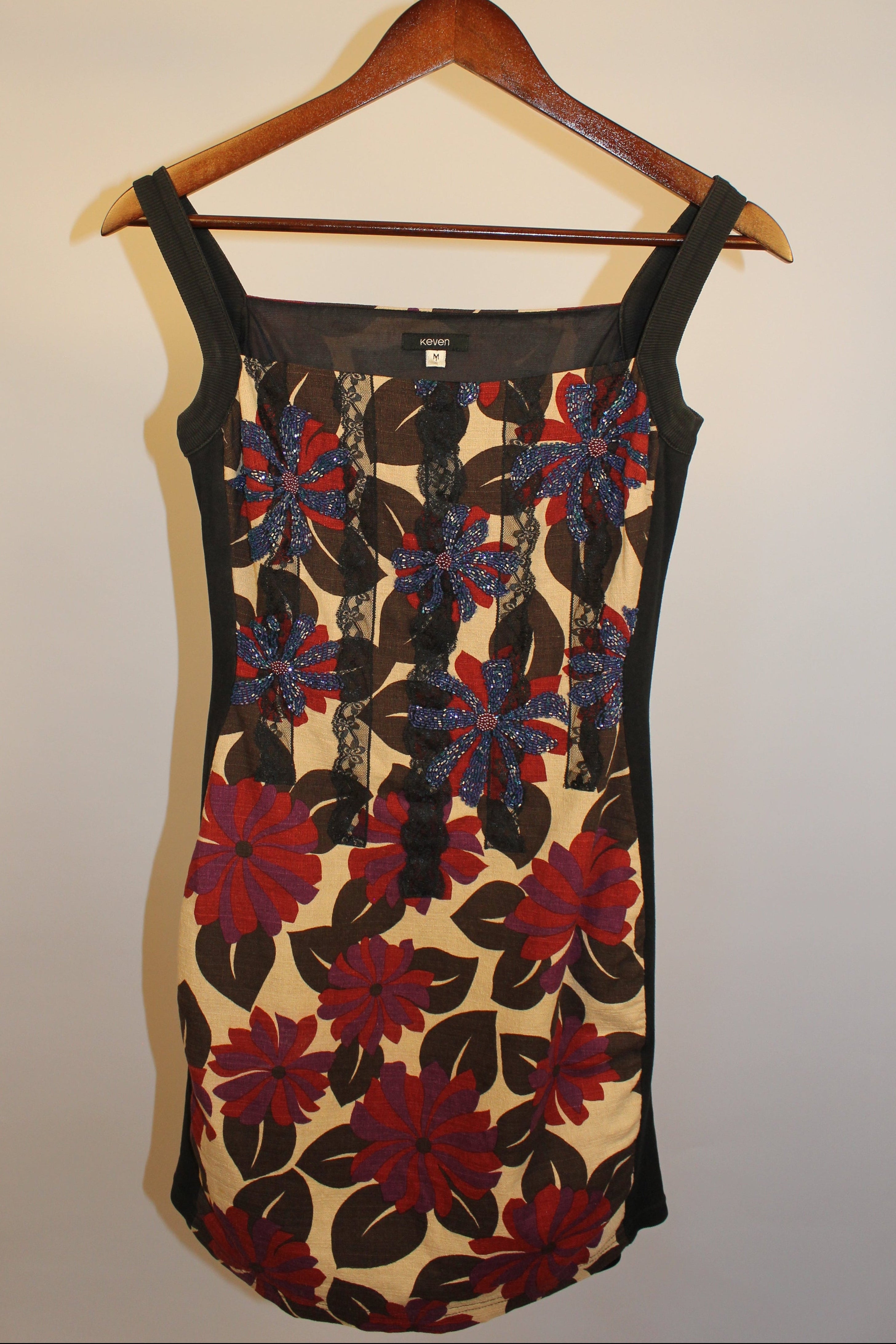 Red & Purple Floral Mini Dress