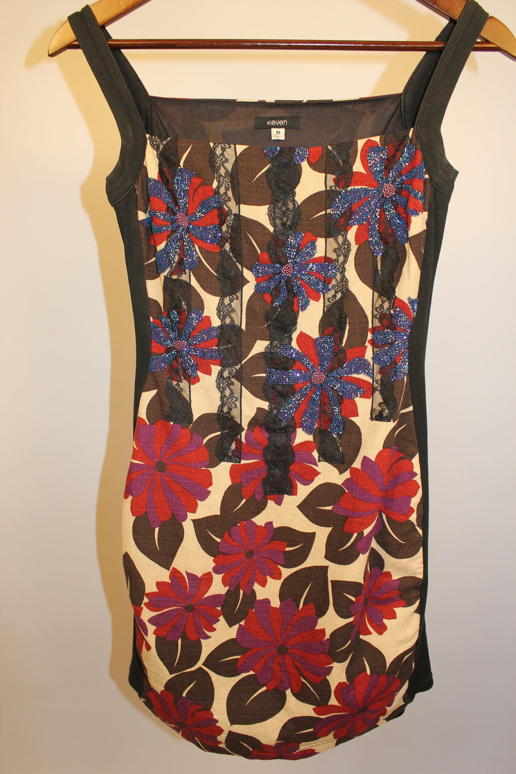 Red & Purple Floral Mini Dress
