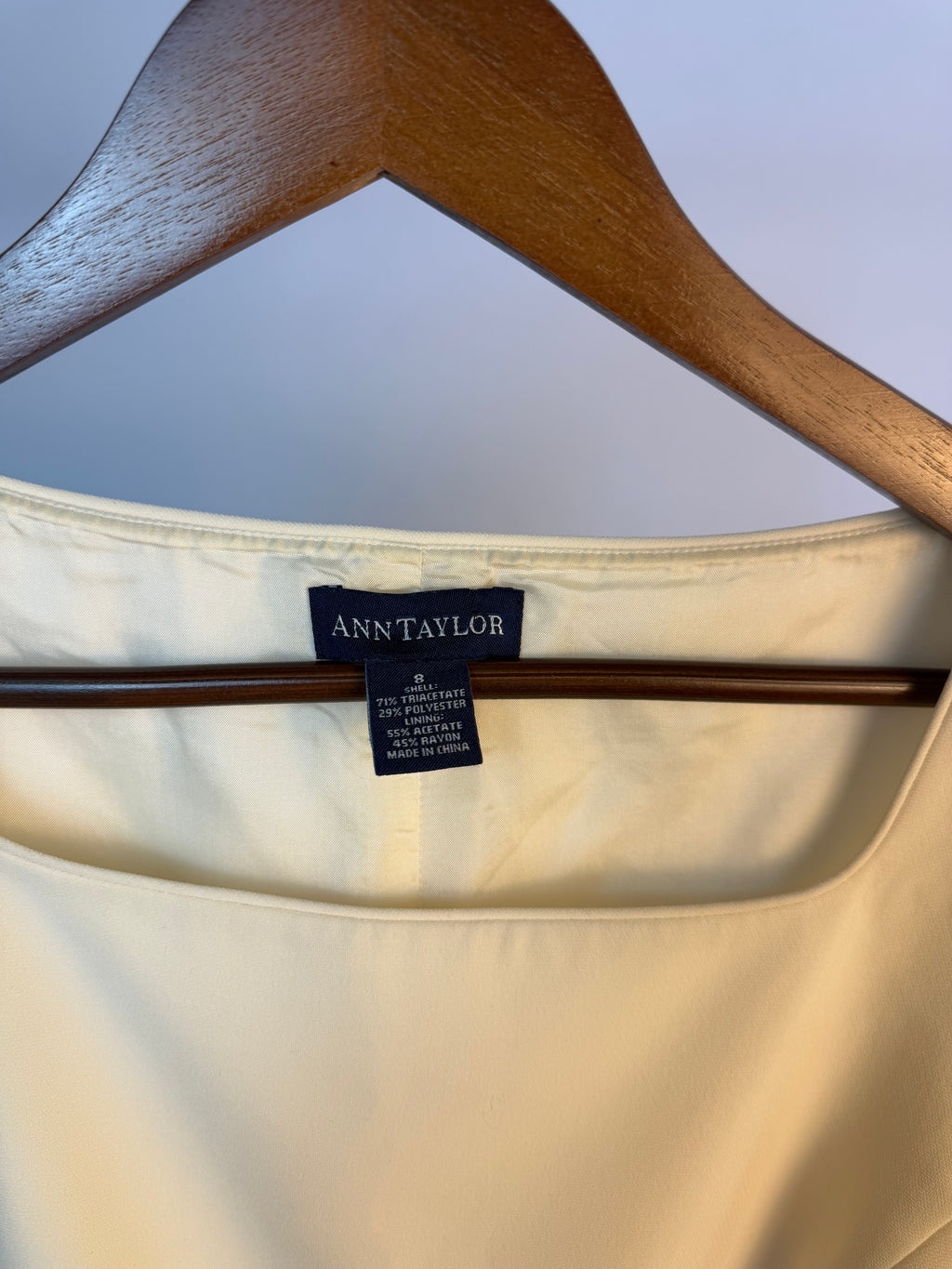 Cream Ann Taylor Blouse