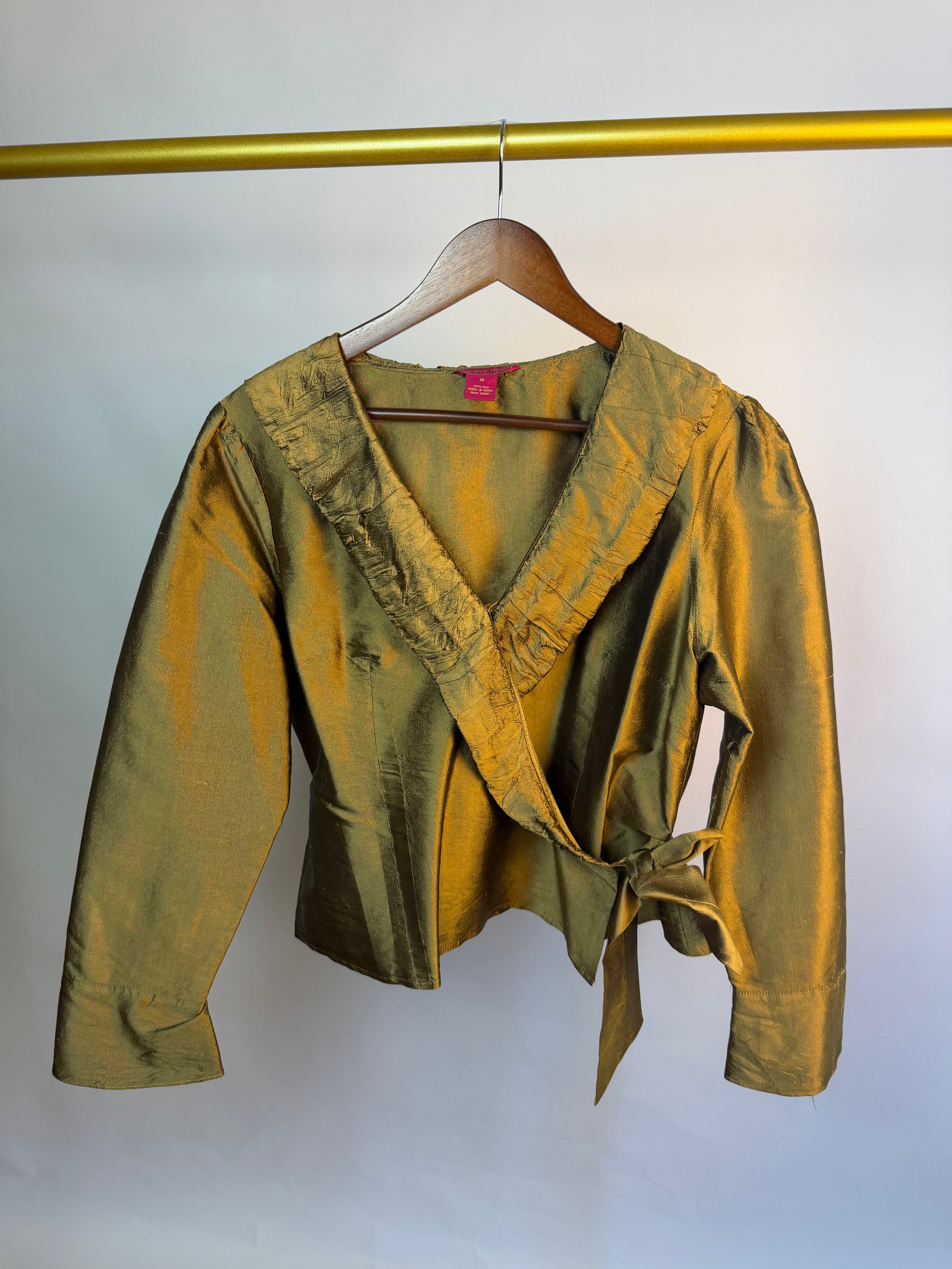 Bronze 100% Silk Top
