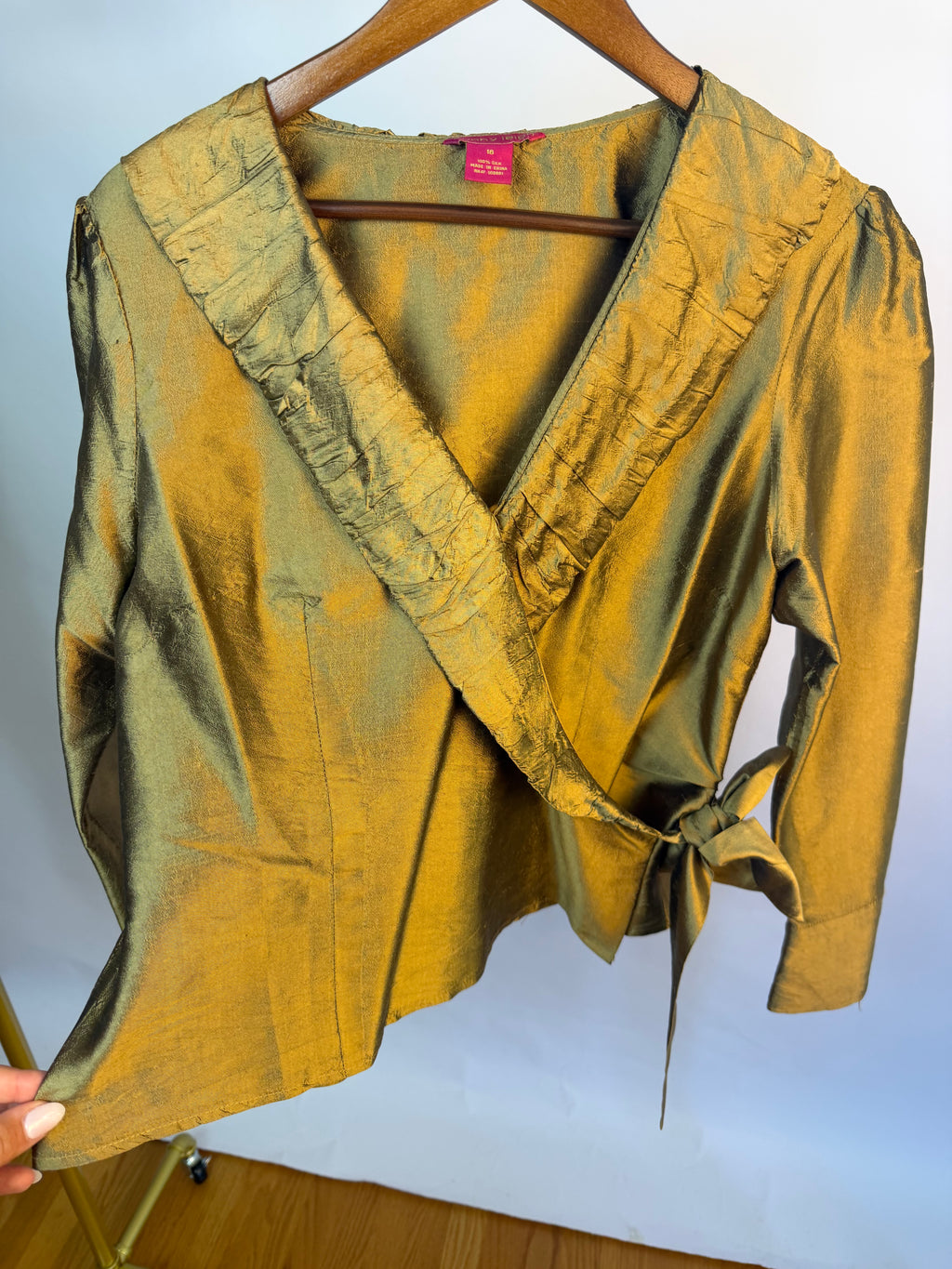 Bronze 100% Silk Top