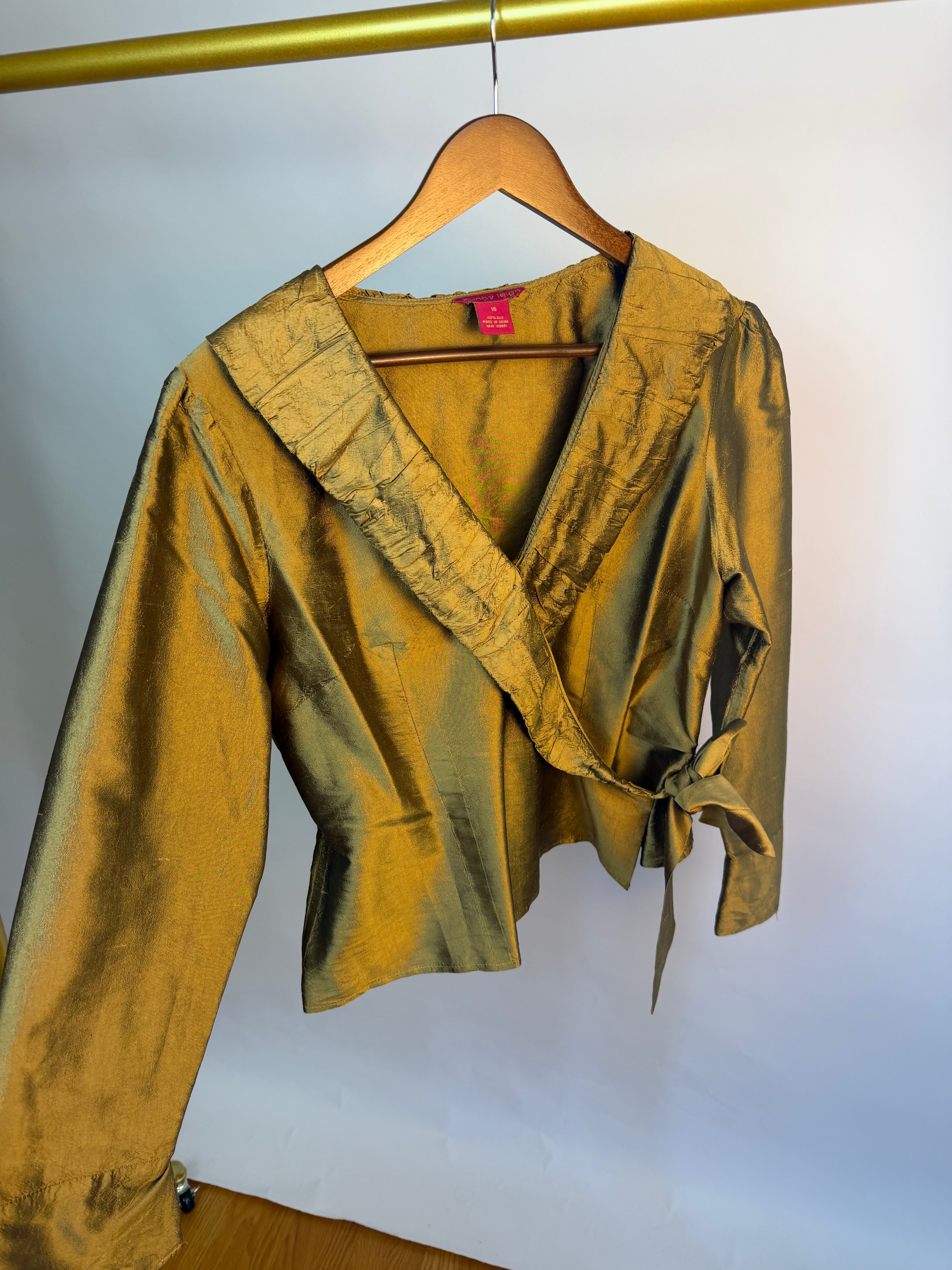 Bronze 100% Silk Top