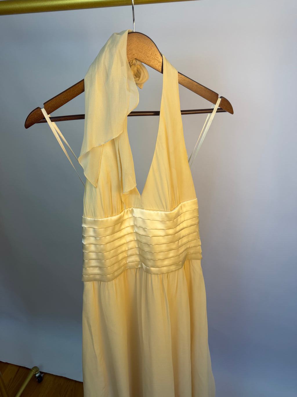 Vintage BCBG Paris 100% Silk Ivory Dress
