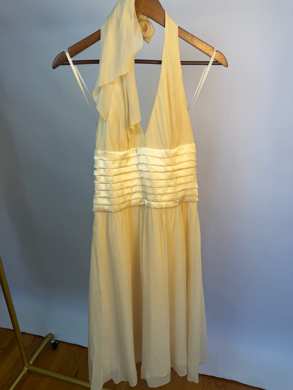 Vintage BCBG Paris 100% Silk Ivory Dress