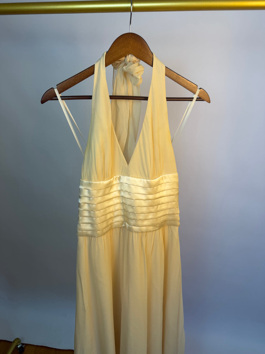 Vintage BCBG Paris 100% Silk Ivory Dress