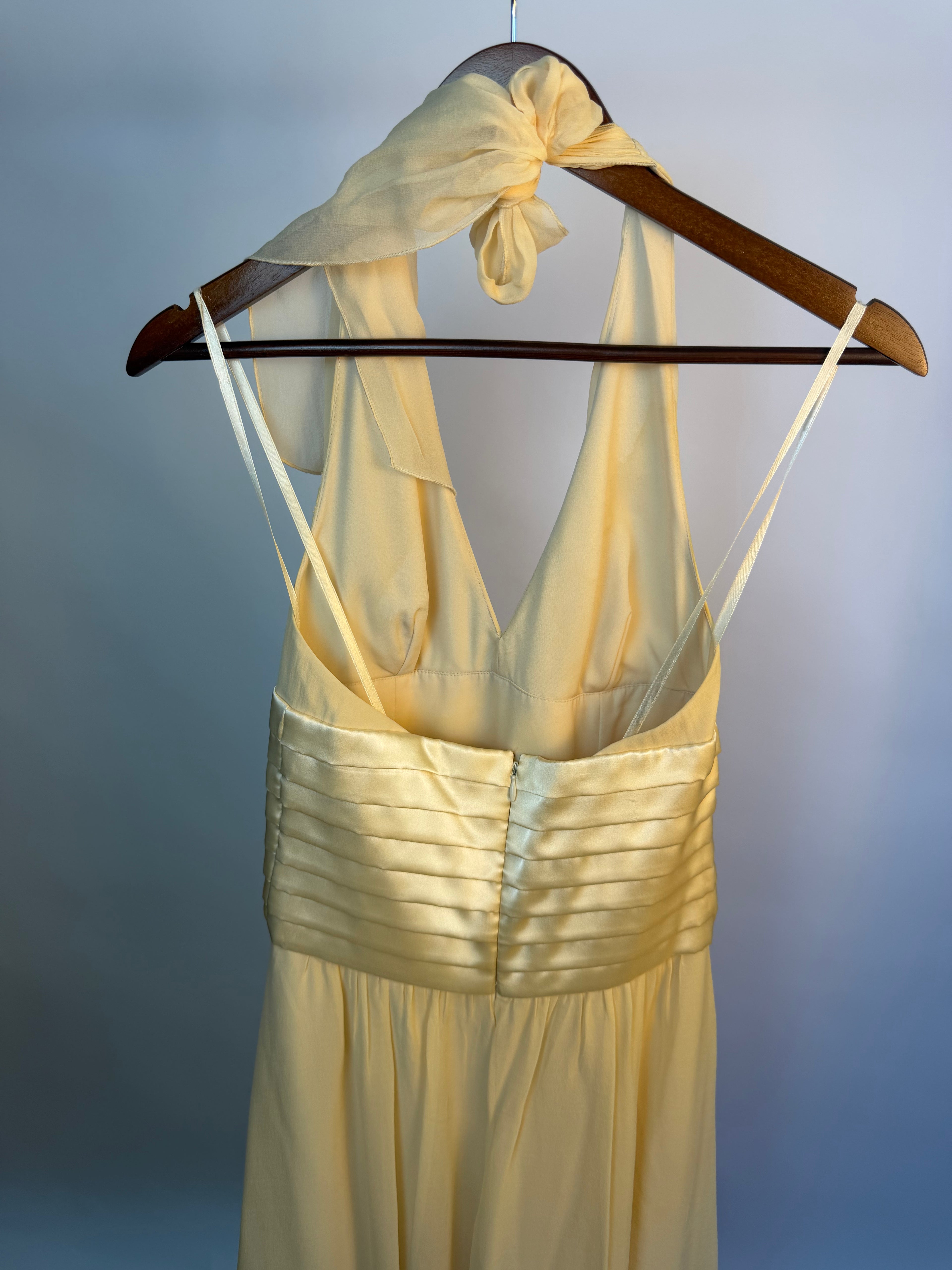 Vintage BCBG Paris 100% Silk Ivory Dress